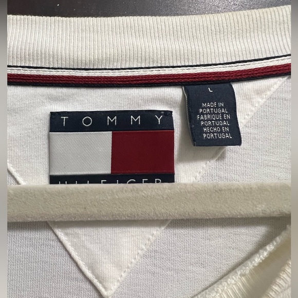 TOMMY HILFIGER ORGANIC COTTON BOXY VINTAGE T-SHIRT LARGE - Picture 3 of 4